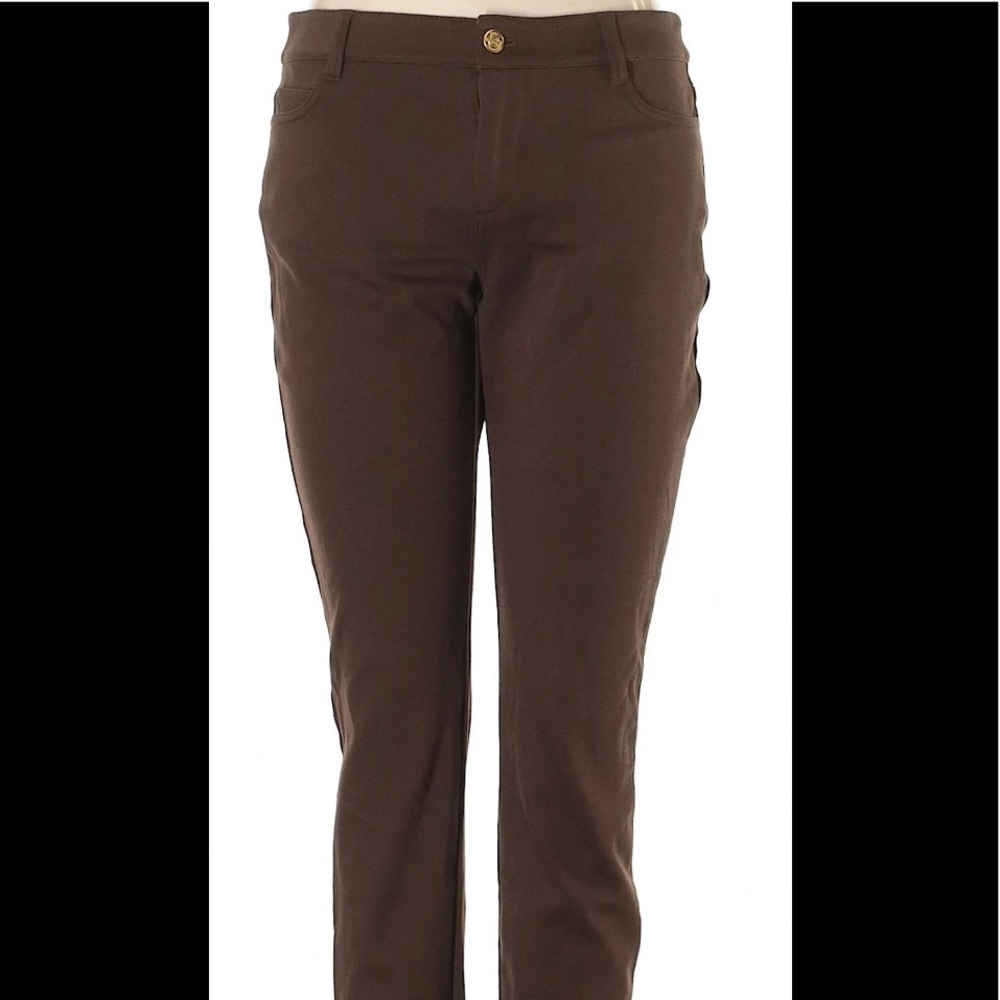 Micheal Kors basics knit stretch pant chocolate NWT